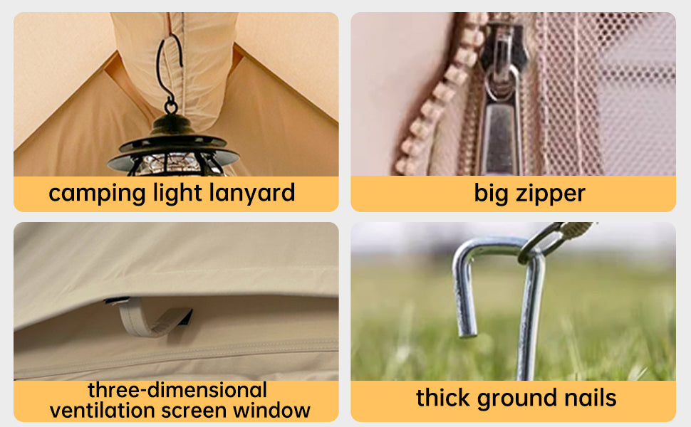 8+ Person Inflatable, Large Portable Tent for Camping with Hand Pump
