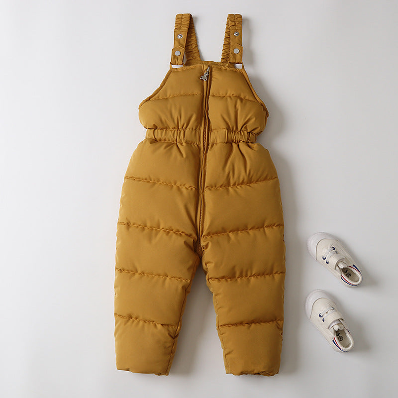 Children's Windproof & Waterproof Down Ski Jacket & Pants