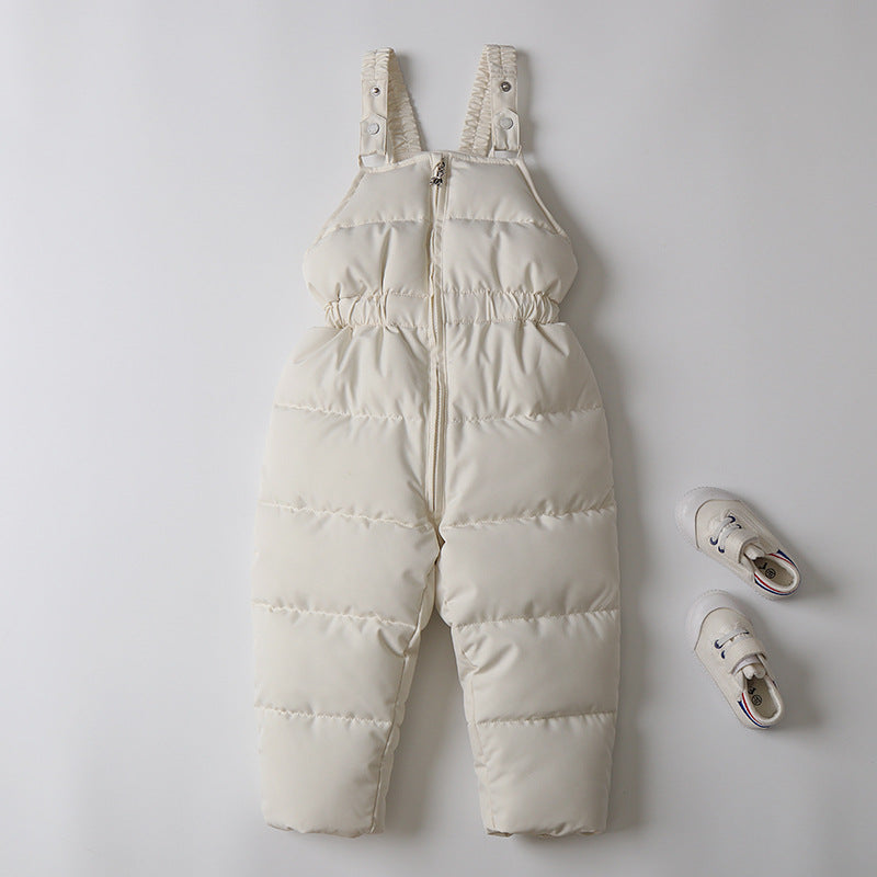 Children's Windproof & Waterproof Down Ski Jacket & Pants