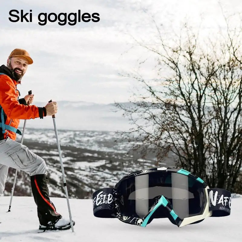 Anti-Scratch, UV Ray Protectant Ski/Snowboard Goggles for Men & Women