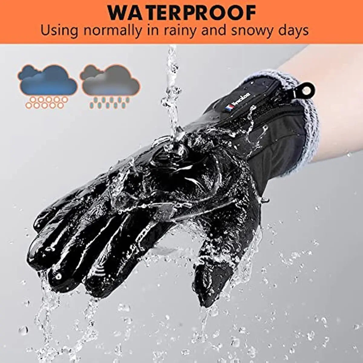 Men's & Women's Waterproof Winter Ski Gloves