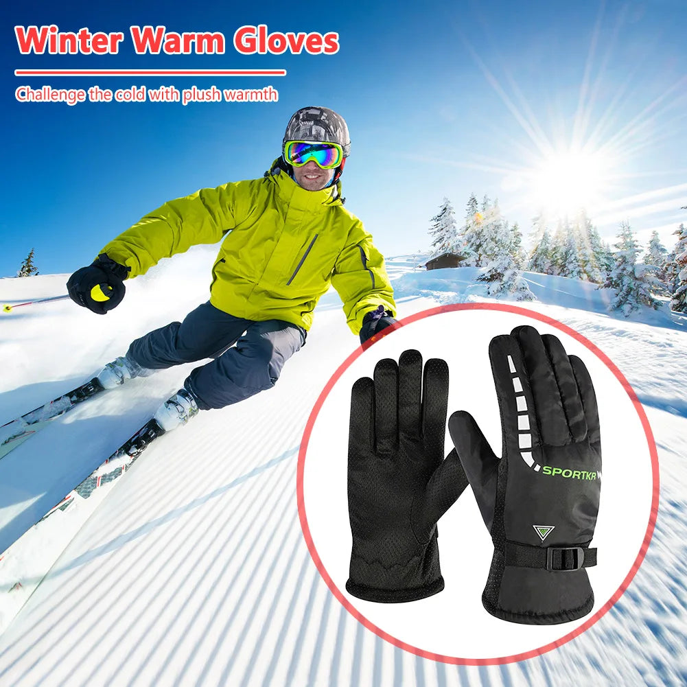 Thermal, Waterproof Winter Full Finger Ski Gloves