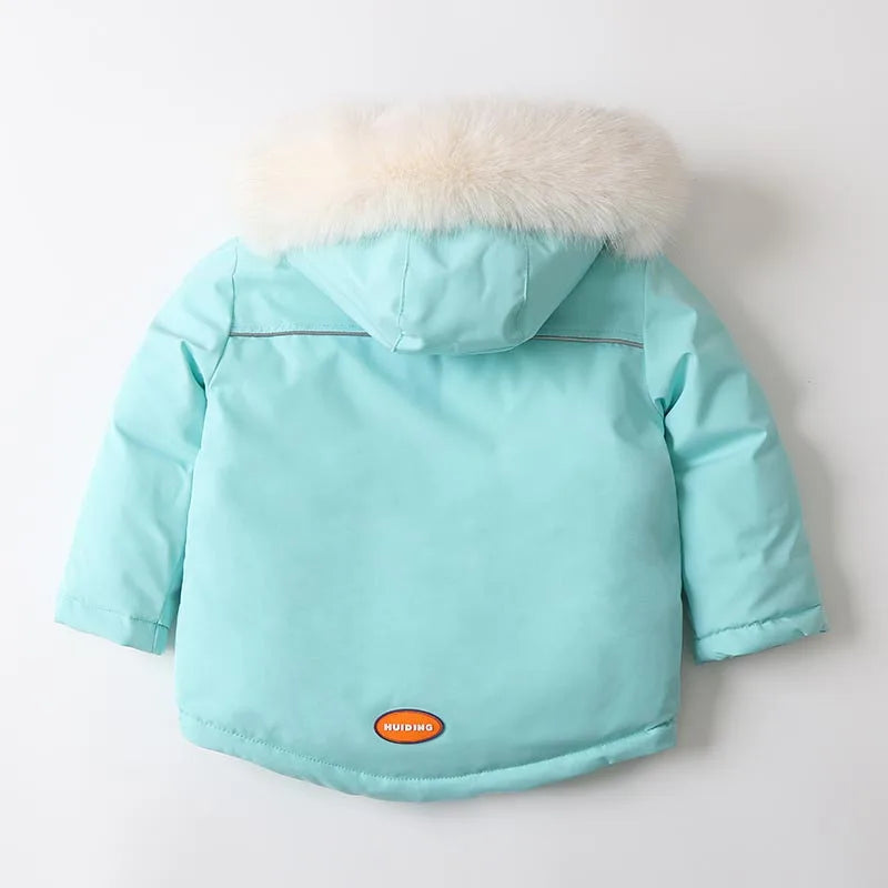 Children's Windproof & Waterproof Down Ski Jacket & Pants