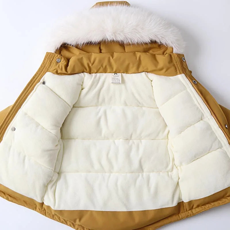 Children's Windproof & Waterproof Down Ski Jacket & Pants