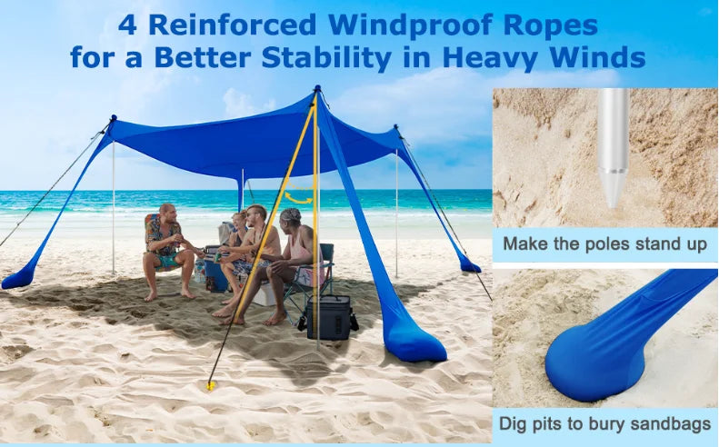 Leica Large Size Lawn and Beach Portable Canopy