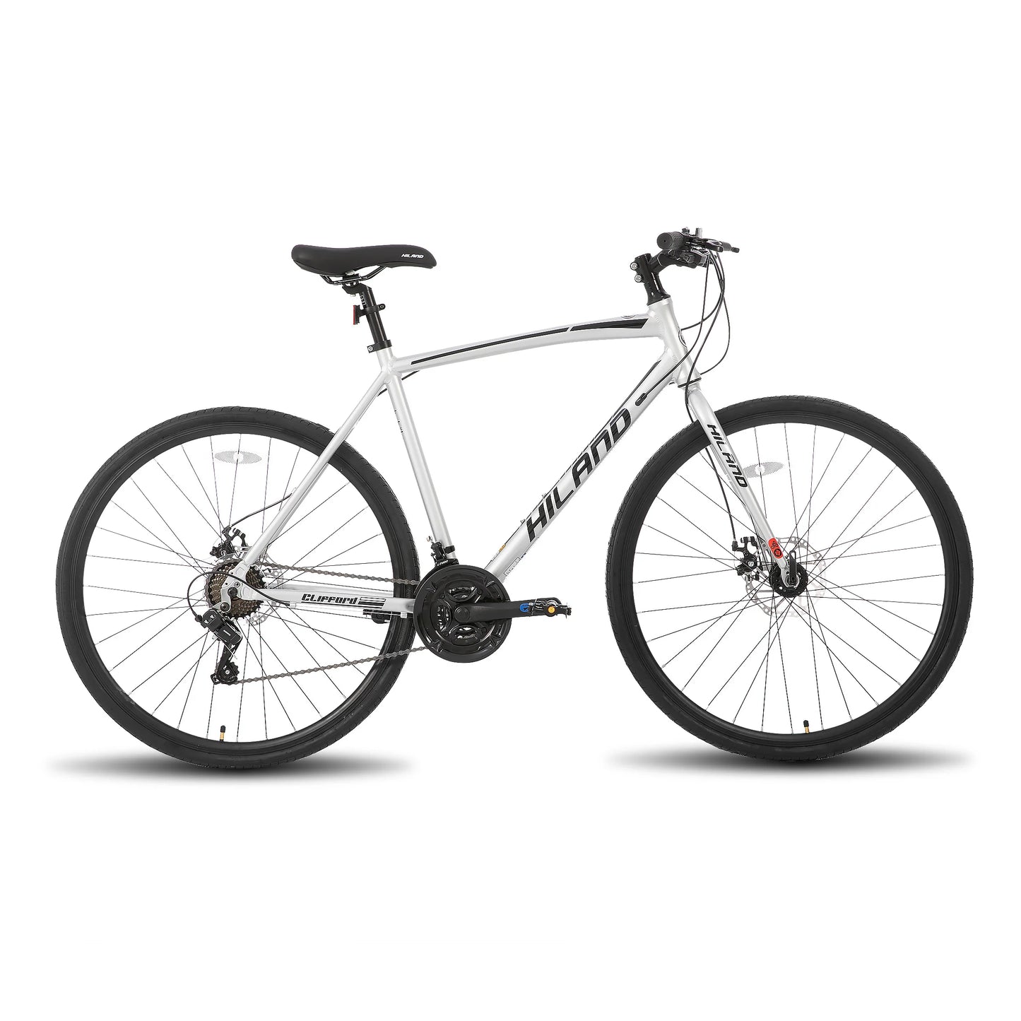 HILAND 700c 14 Speed Road Racing Bike with Light Weight Aluminum Frame for Men & Women