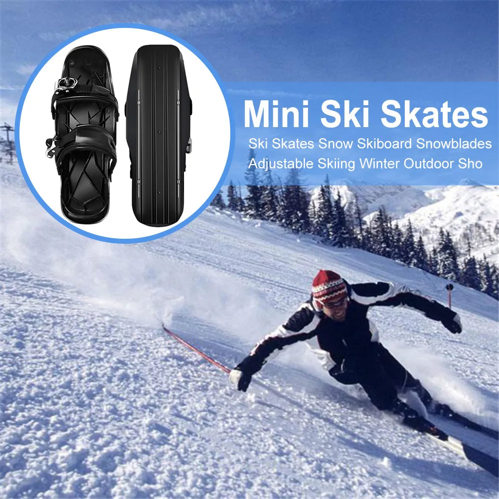 Mini Short Portable Ski Skates/Shoes for Winter Outdoor Sports