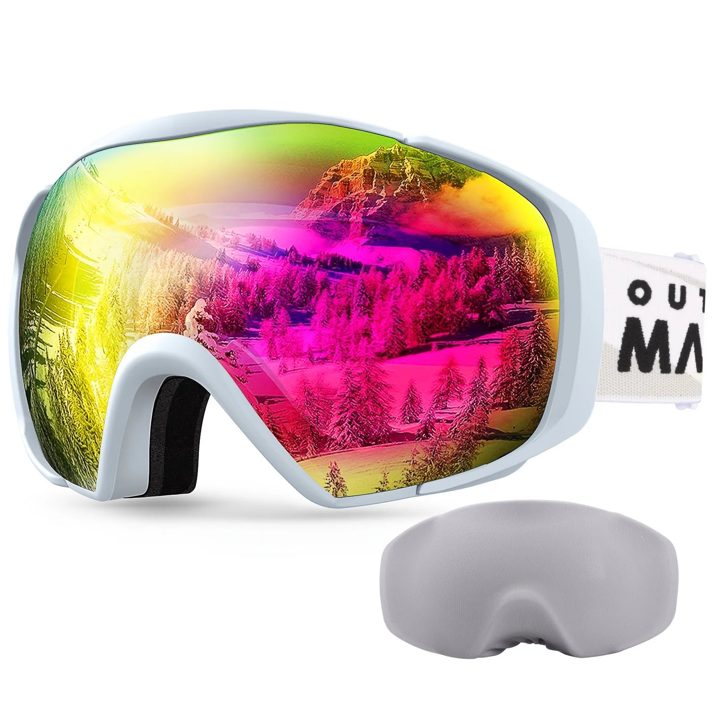 Outdoor Master Anti-Fog Ski/Snowboard Goggles with Cover