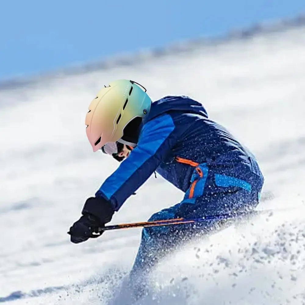 Gradient Color Ski/Snowboard Anti-impact Helmet for Men & Women