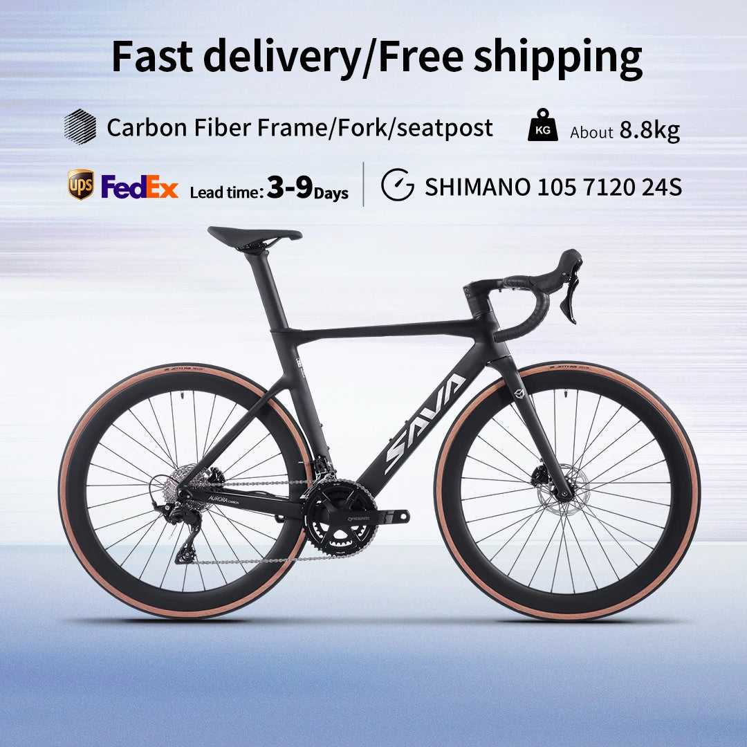 SAVA Adult Cross Country 24 Speed Racing Bicycle, UCI Certified with Carbon Fiber Frame