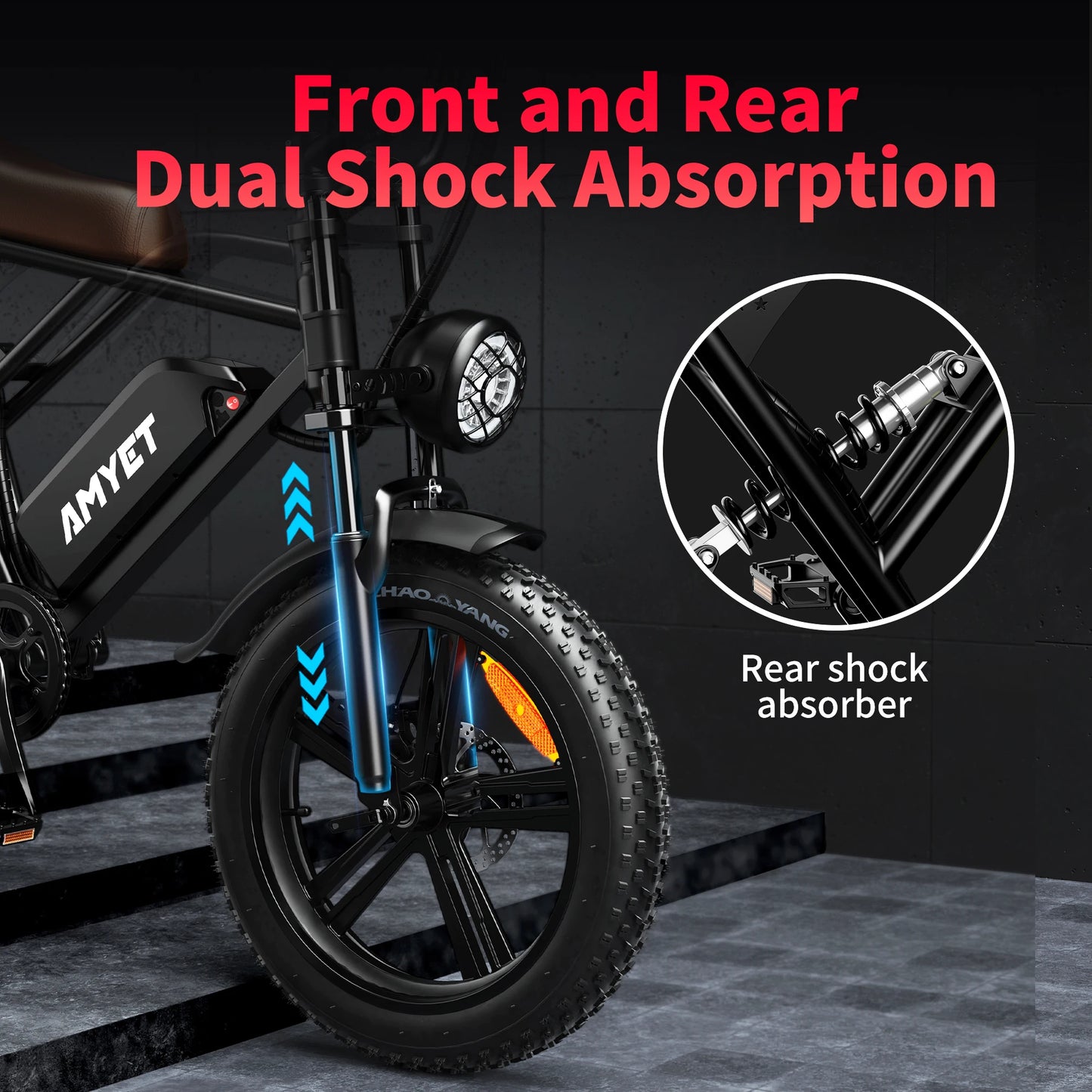 AMYET V9-G60 1000W 48V Men's Electric Mountain Bike
