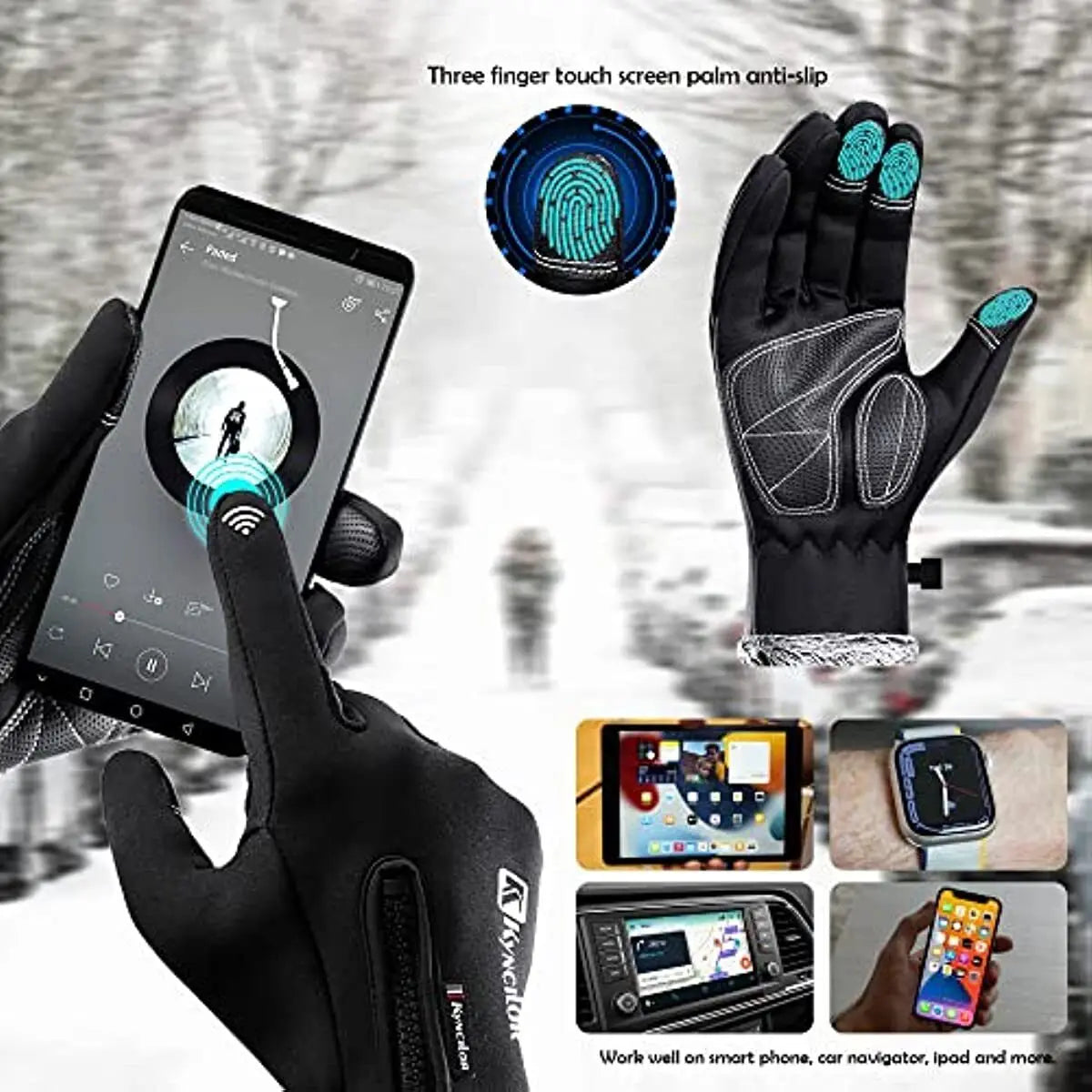 Men's & Women's Waterproof Winter Ski Gloves