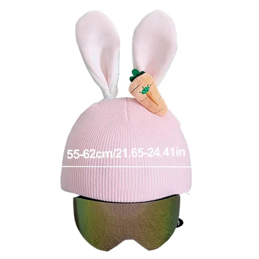 1pcs Kids Knitted Windproof Cartoon Helmet Protection Headgear Cover for Skiing & Snowboarding