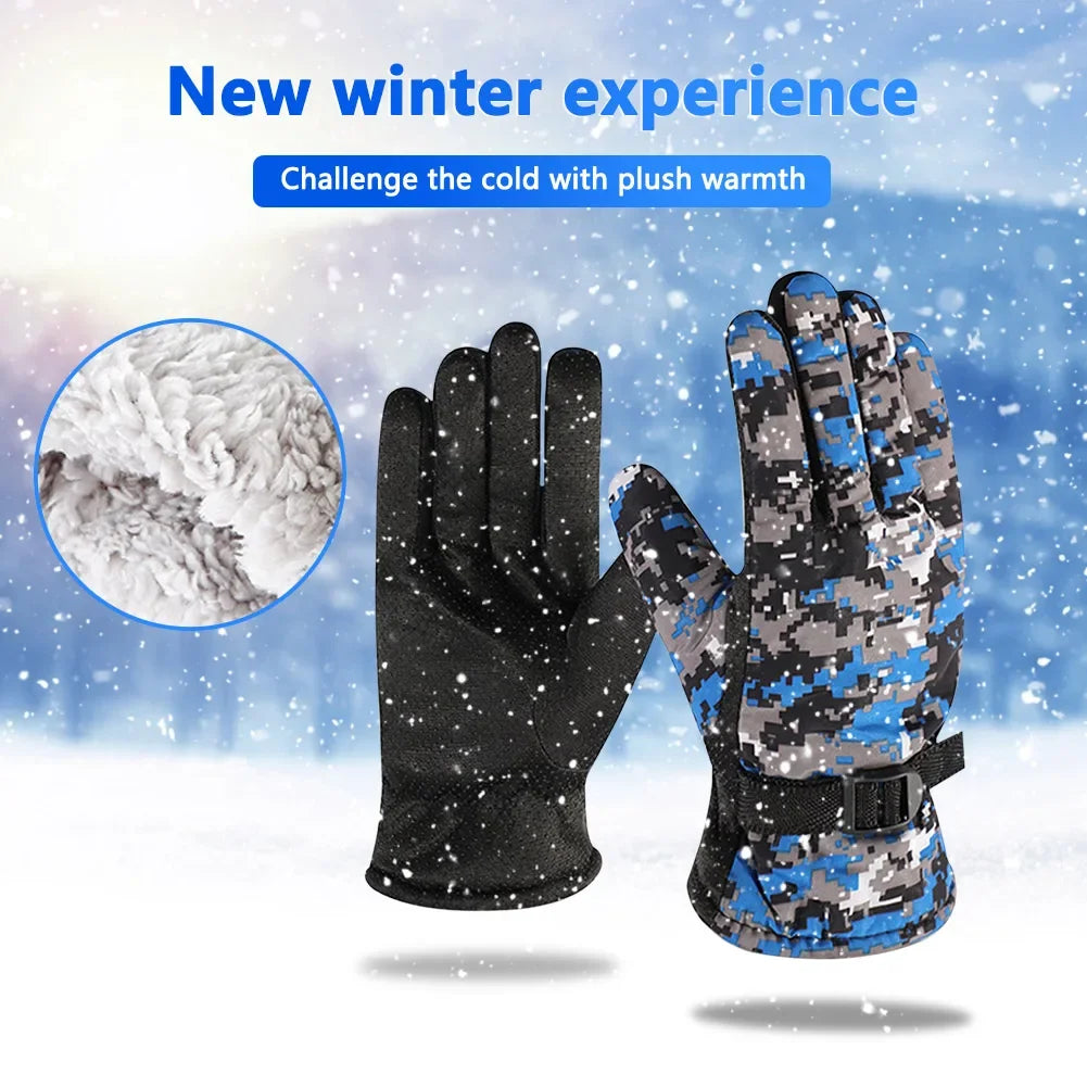 Thermal, Waterproof Winter Full Finger Ski Gloves