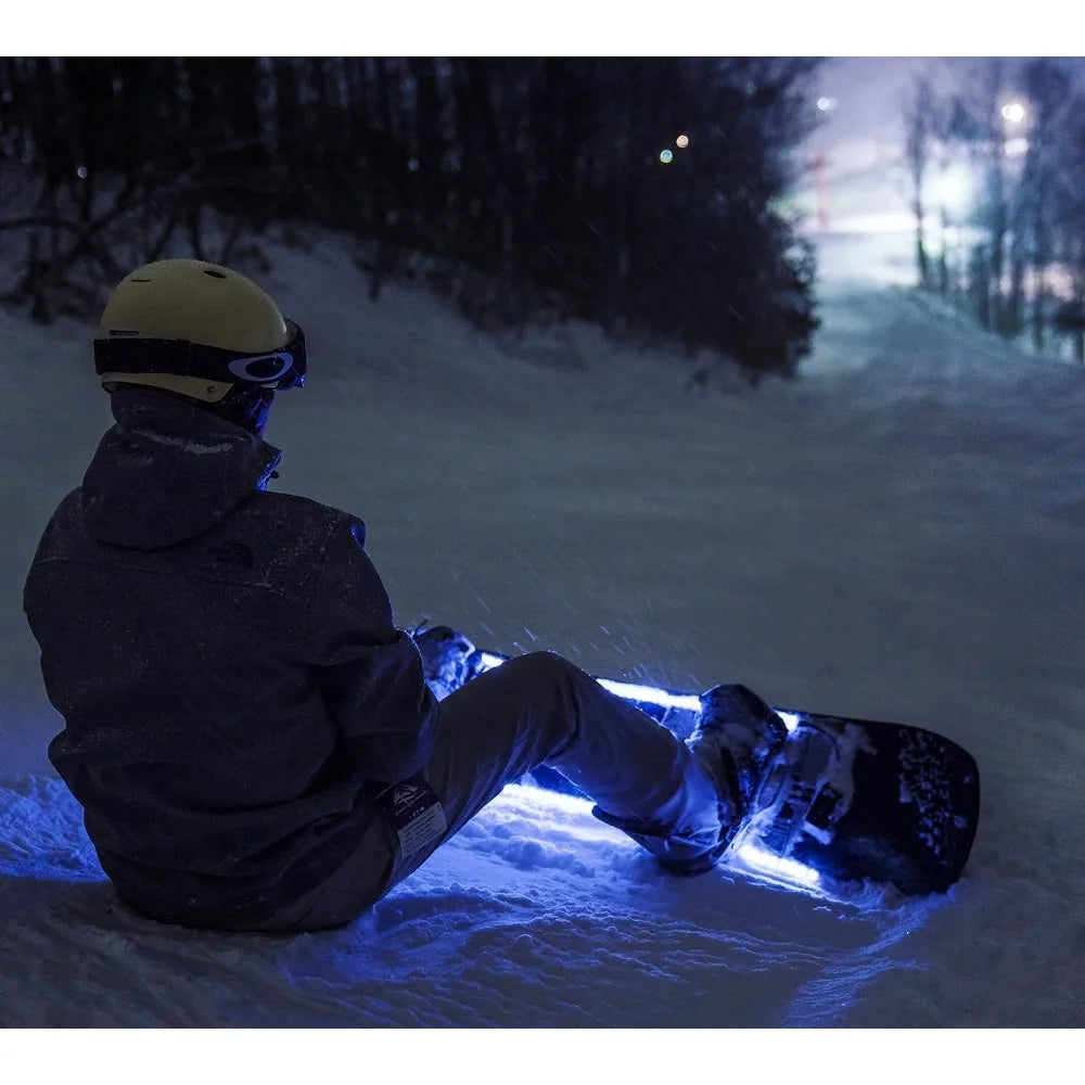 LED Snowboard Lighting System (AG2) with 7 Color Modes, 100% Waterproof, Super Bright, Visible from Over a Half a Mile