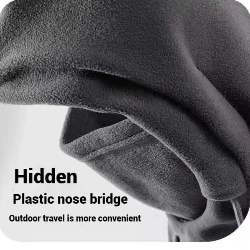 Winter 3-in-1 Windproof Hat with Mask and Neck Warmer for Men and Women