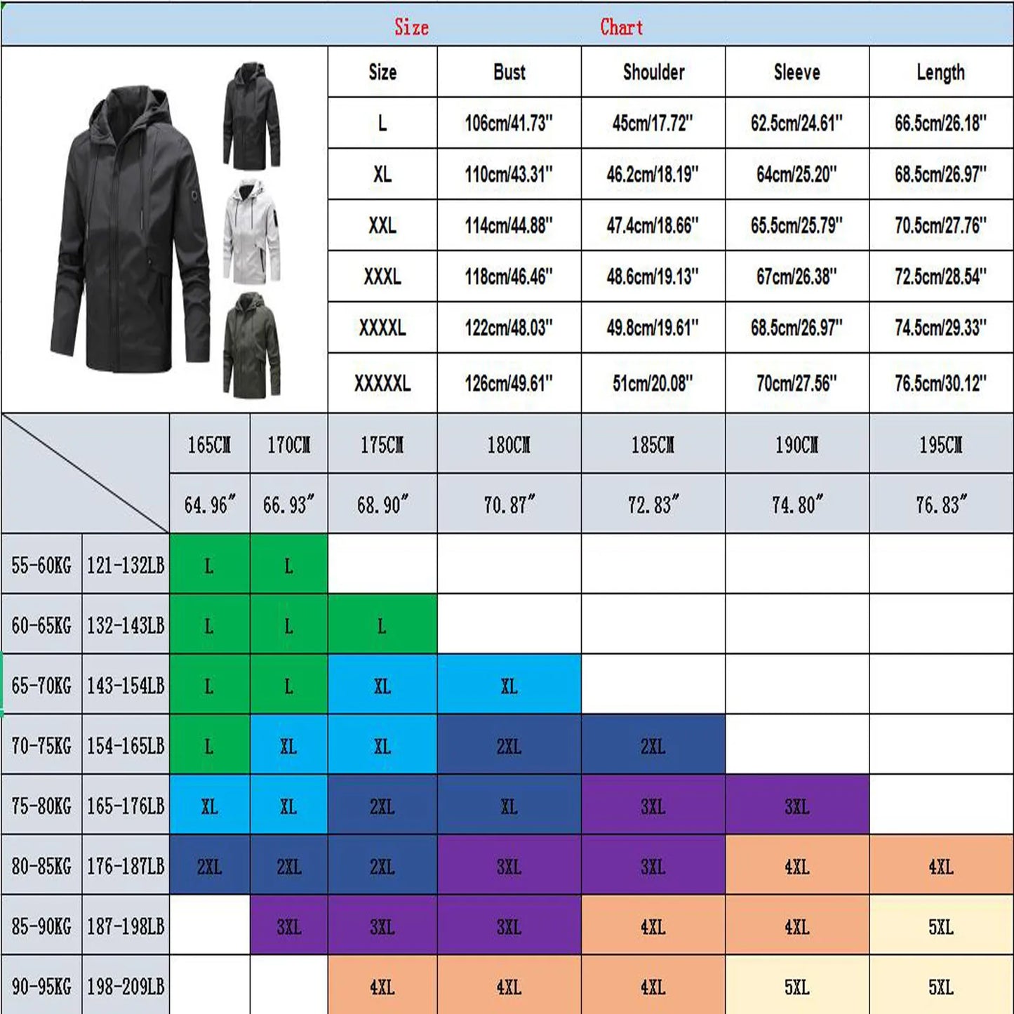 Men's Vented Windproof Hooded Winter Ski Jacket
