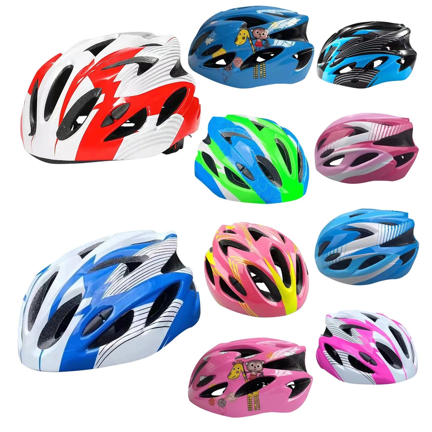 Kids Bicycle Sport Protective Helmet Set (48-55cm) for Boys & Girls