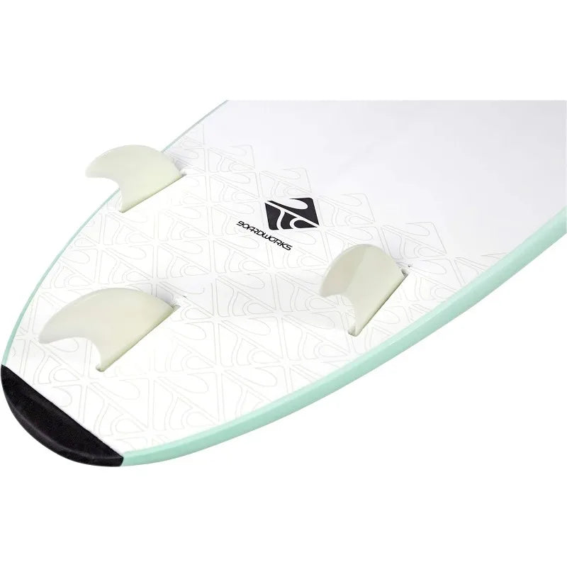 Soft Top Surfboard – Wake Board – 3 Colors - 5 Sizes from 5’ to 9’