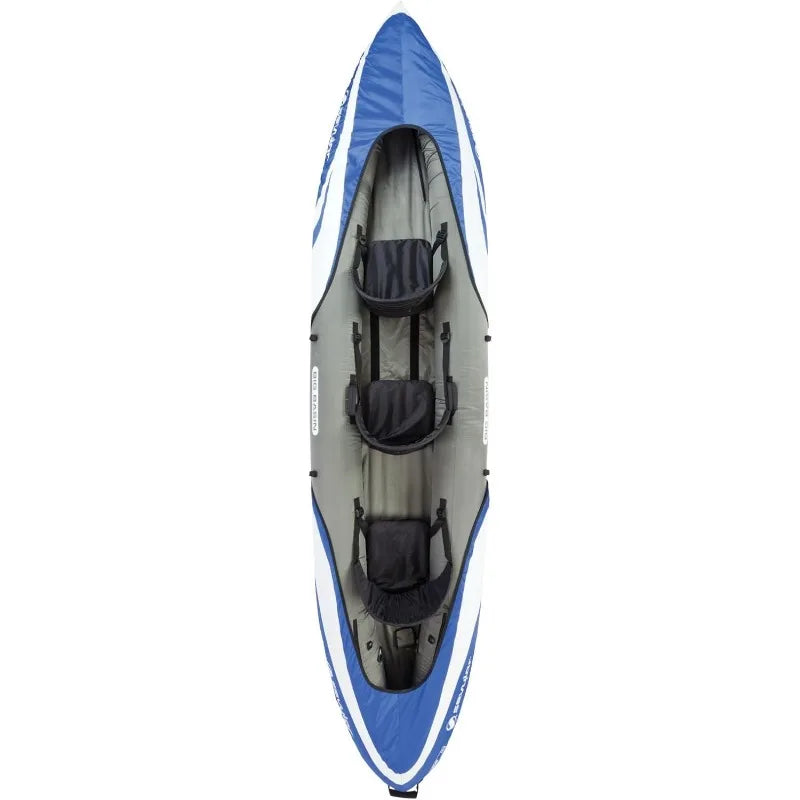 Sevylor Big Basin 3-Person Inflatable Kayak with Adjustable Seats & Carry Handles