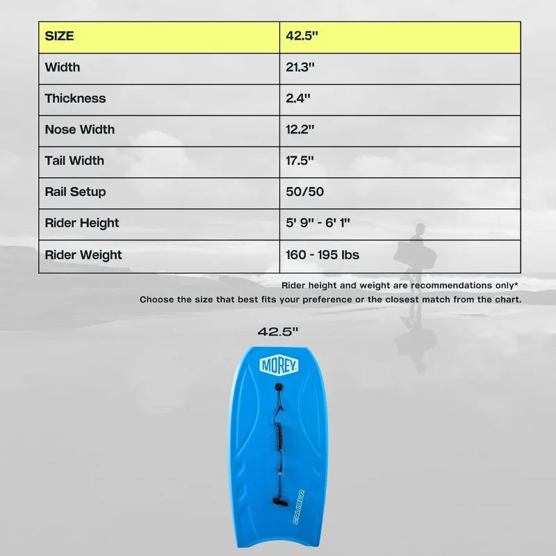 MOREY® Cruiser, The Original Bodyboard; 42.5 in Full Size