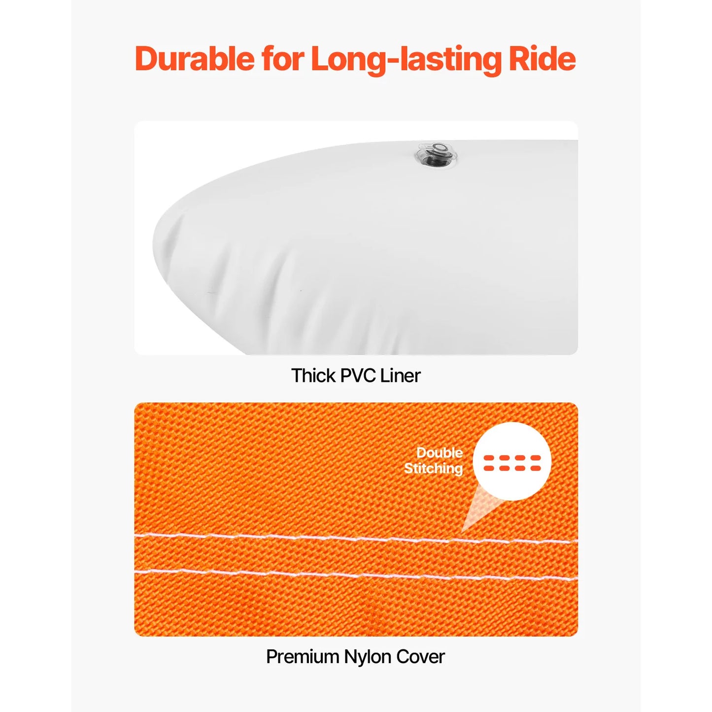 3 or 4 Rider Capacity Inflatable Towable Tube, Holds Up To 680lbs