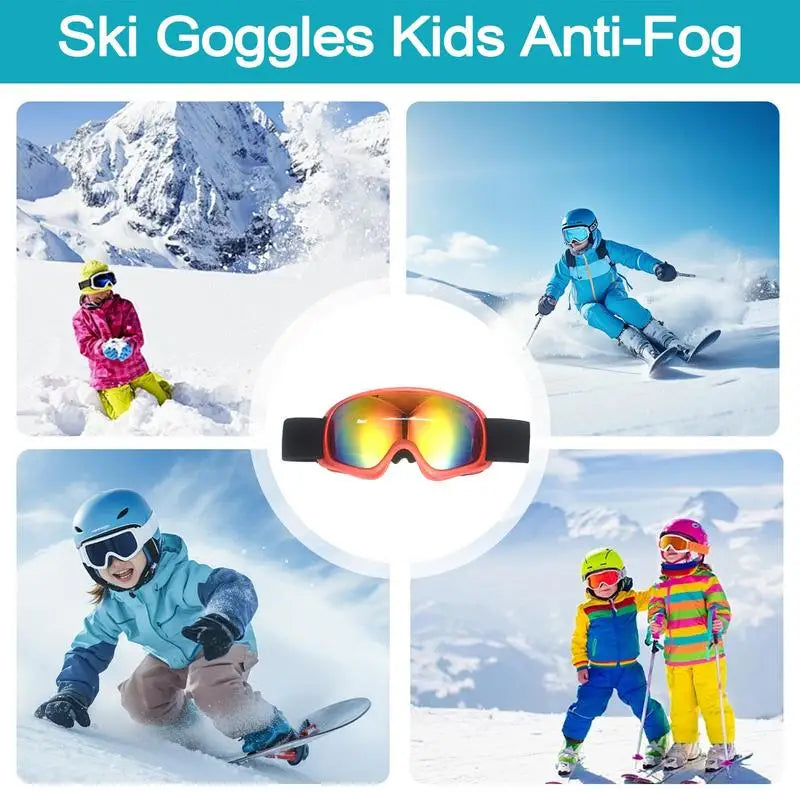 Kid's Anti-Fog Comfortable and Warm Ski/Snowboard Goggles