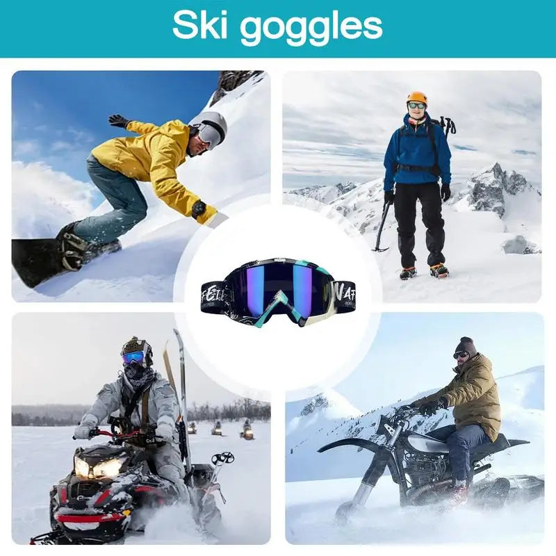 Anti-Scratch, UV Ray Protectant Ski/Snowboard Goggles for Men & Women