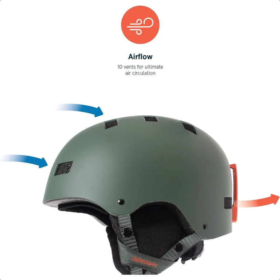 H1 Ski and Snowboard Helmet
