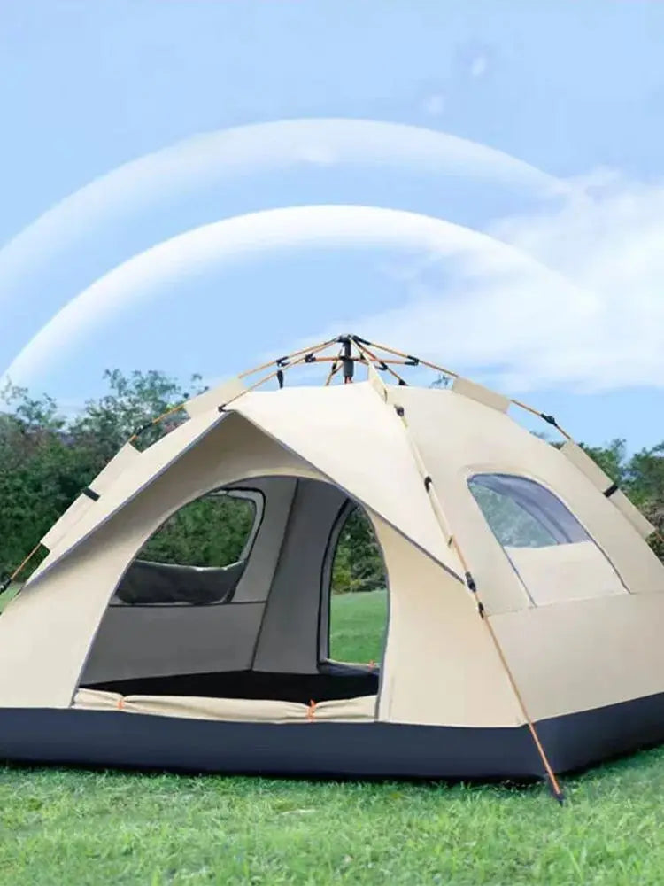 Automatic, Quick-opening Camping Tent with Two Doors and Two Windows