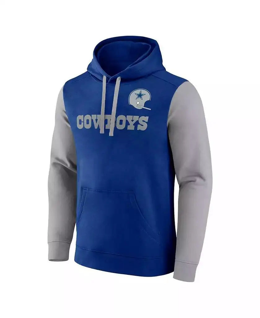 Fanatics | Men's Royal Blue/Grey Dallas Cowboys Fleece Pullover Hoodie