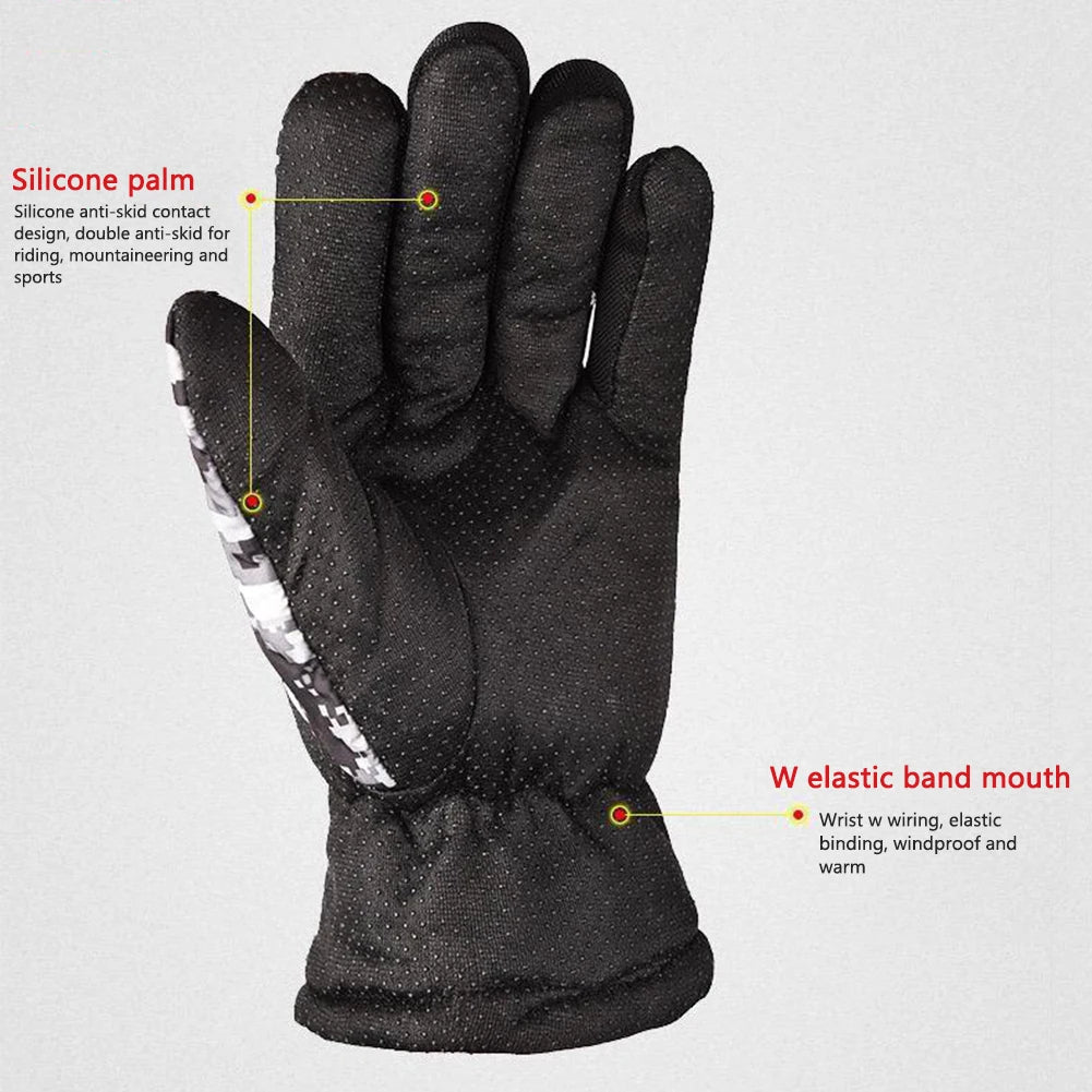 Thermal, Waterproof Winter Full Finger Ski Gloves