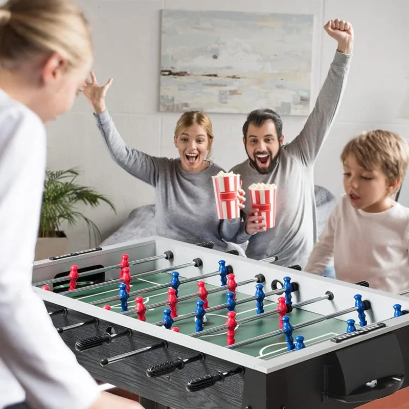 Goplus 48'' Wooden Foosball Table w/ 2 Soccer Balls & Score Keepers