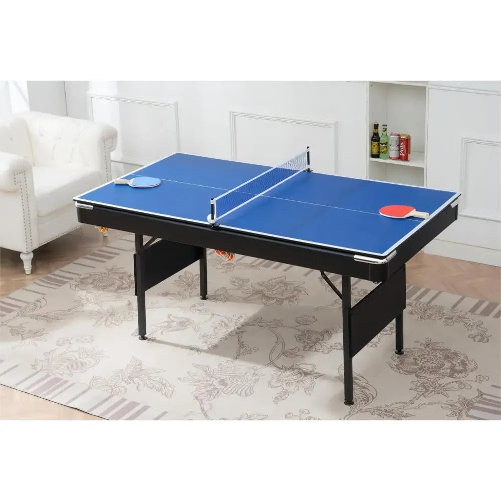 Multifunctional 3 in1 Game Table with Billiard Table, Table Tennis & Dining Table