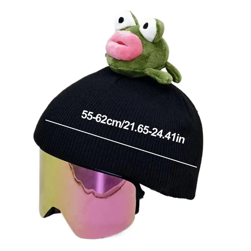 1pcs Kids Knitted Windproof Cartoon Helmet Protection Headgear Cover for Skiing & Snowboarding