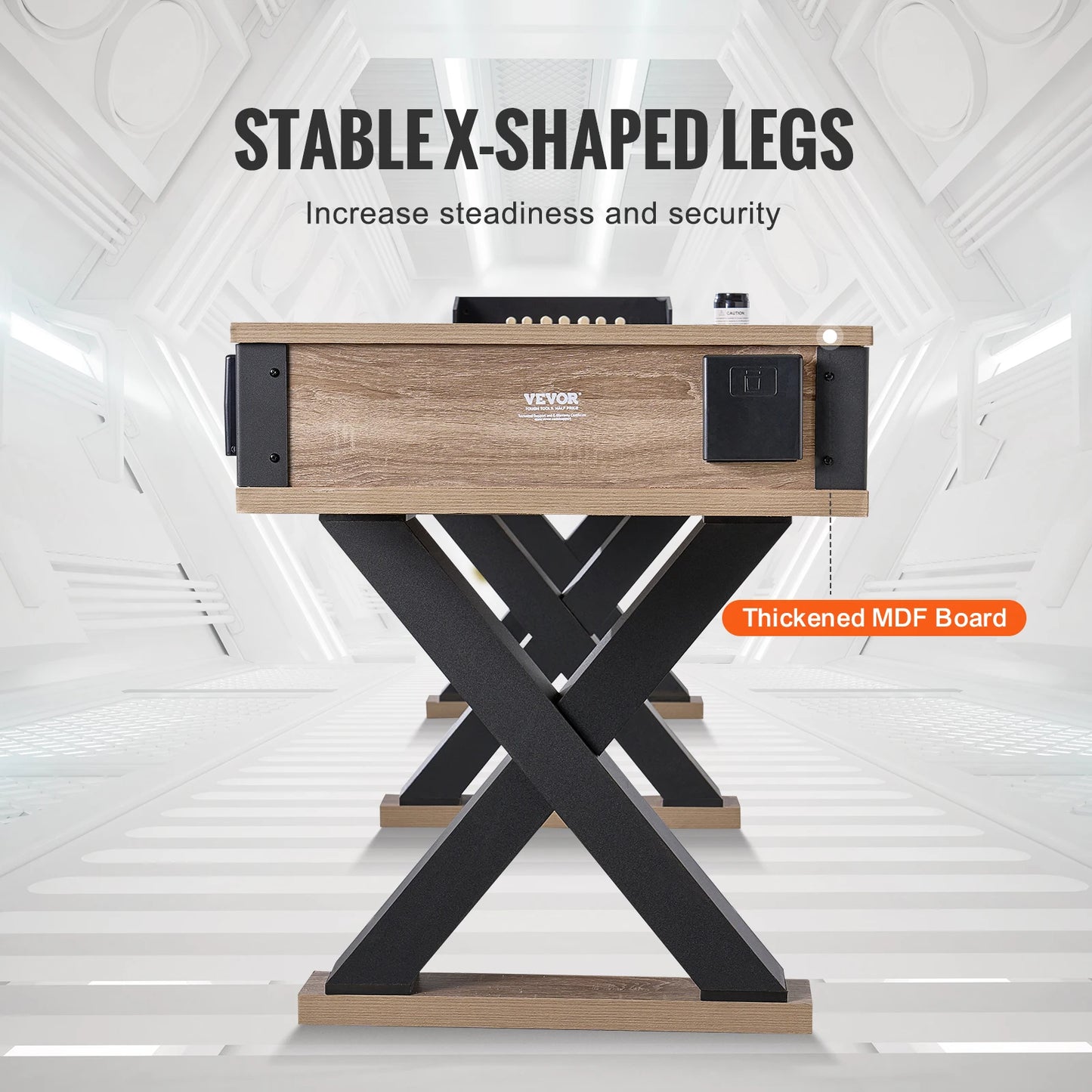 SucceBuy 9 and 12 ft, 2 in 1 Shuffleboard/Bowling Combo Table Game Set