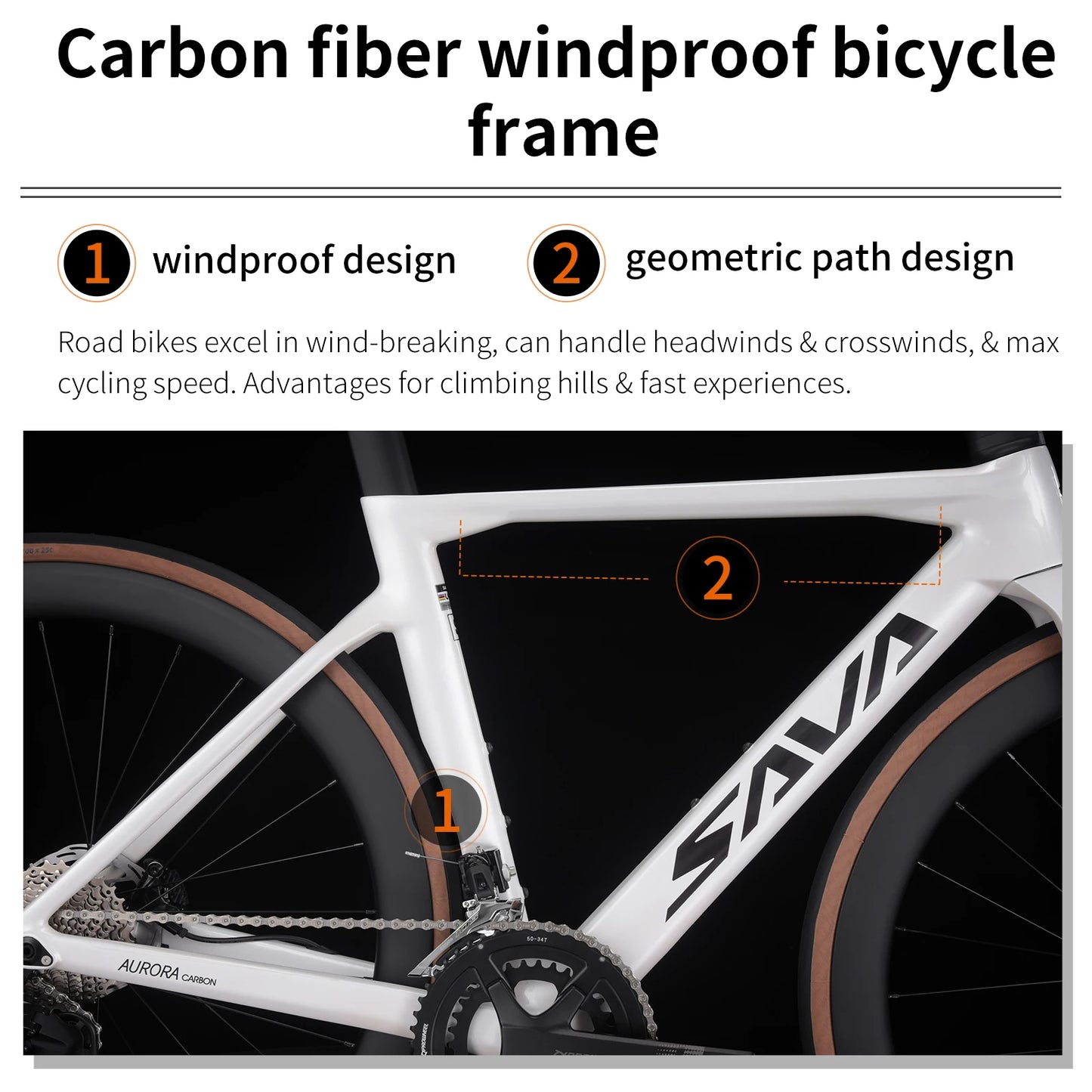 SAVA Adult Cross Country 24 Speed Racing Bicycle, UCI Certified with Carbon Fiber Frame