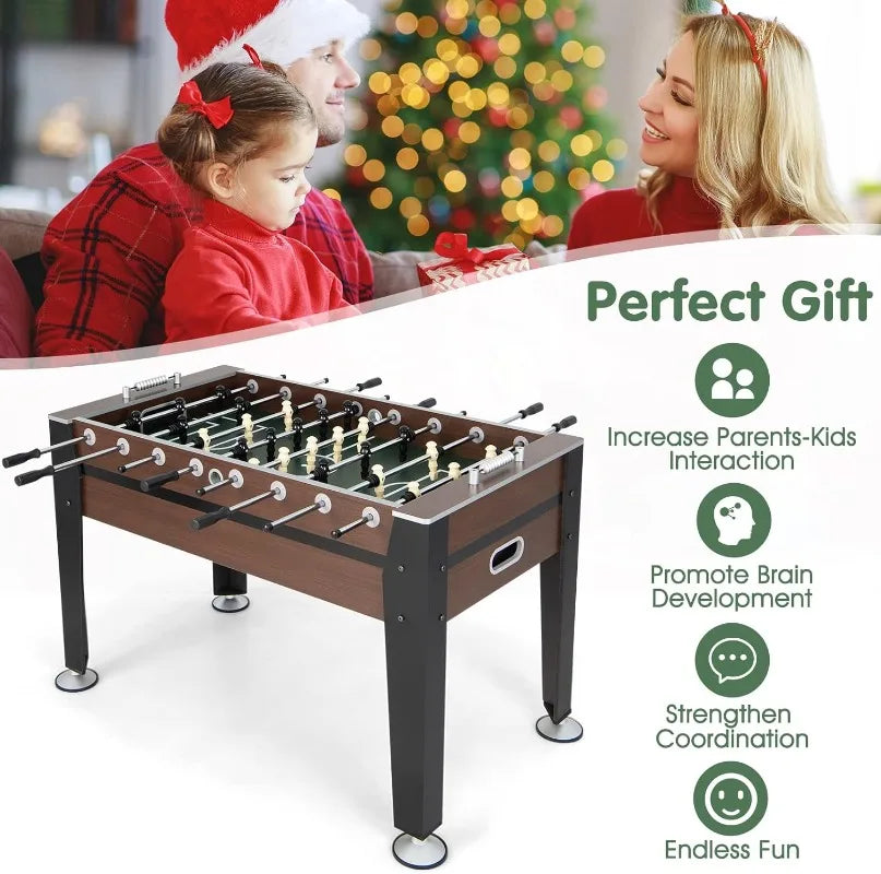 Giantex 54" Adult Size Wood Foosball Table with 2 Balls