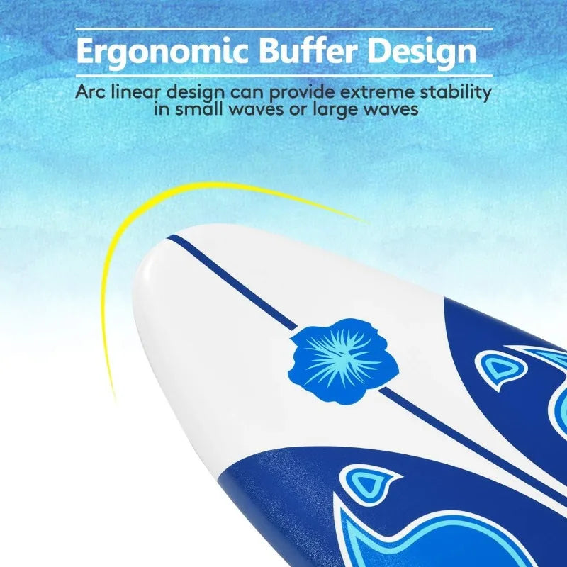 Giantex 6' Foam Surfboard with Removable Fins