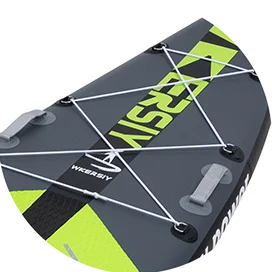 WKERSIY Inflatable Stand Up Surfboard/Paddle Board, 12ft6in, Green
