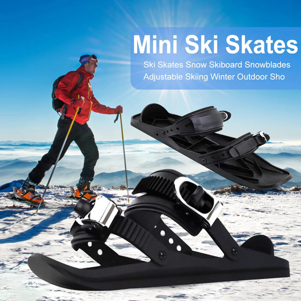 Mini Short Portable Ski Skates/Shoes for Winter Outdoor Sports