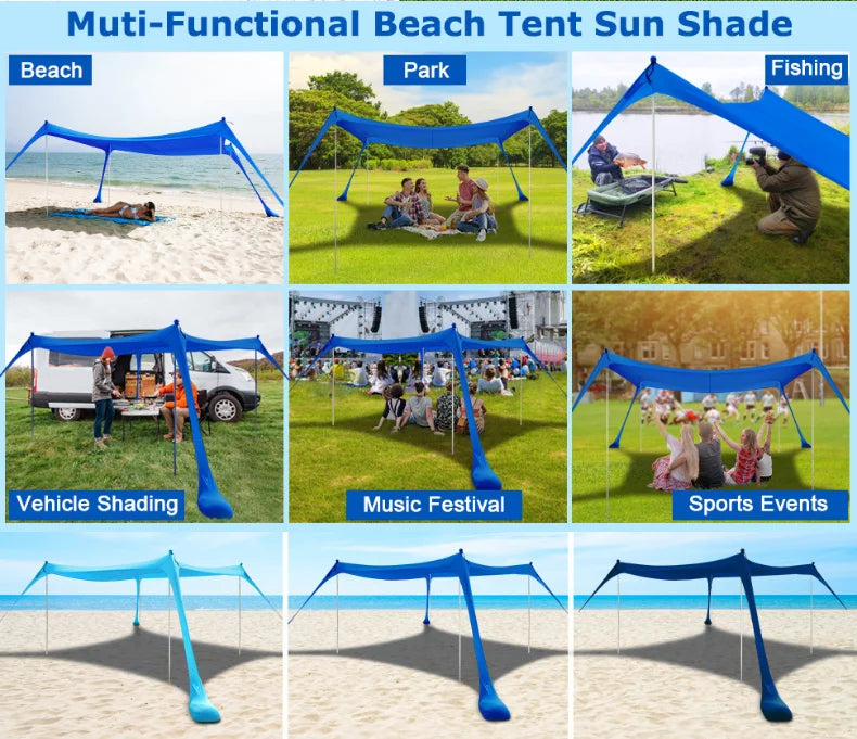 Leica Large Size Lawn and Beach Portable Canopy