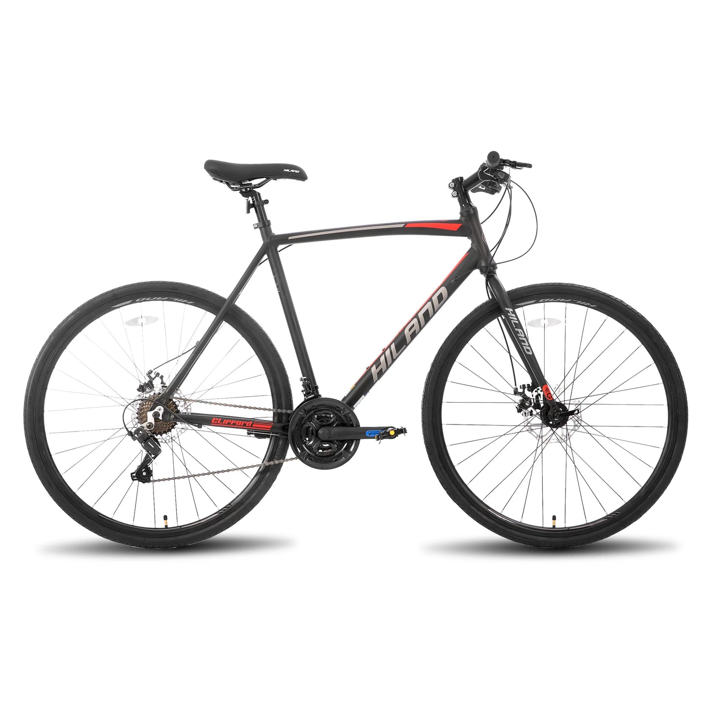 HILAND 700c 14 Speed Road Racing Bike with Light Weight Aluminum Frame for Men & Women