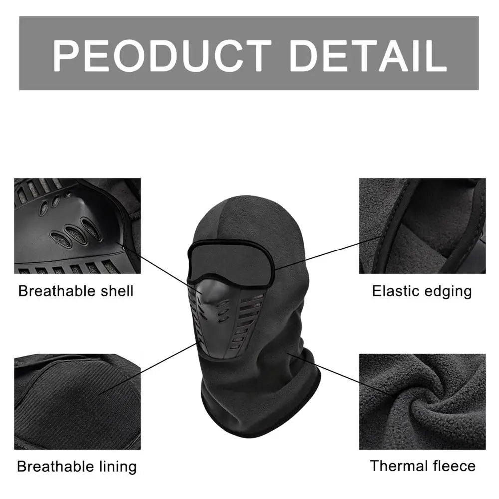 Cold-Proof, Windproof Fleece Thermal Neck Full Face Ski Mask for Men & Women