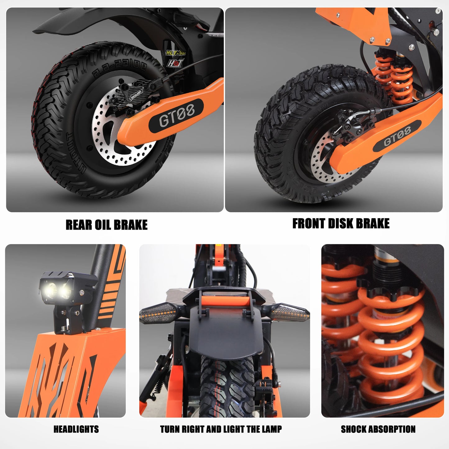 Arwibon 5600W 60V 27AH, Folding Adult Electric Scooter with Dual Motor & 11-inch Off-Road Tires