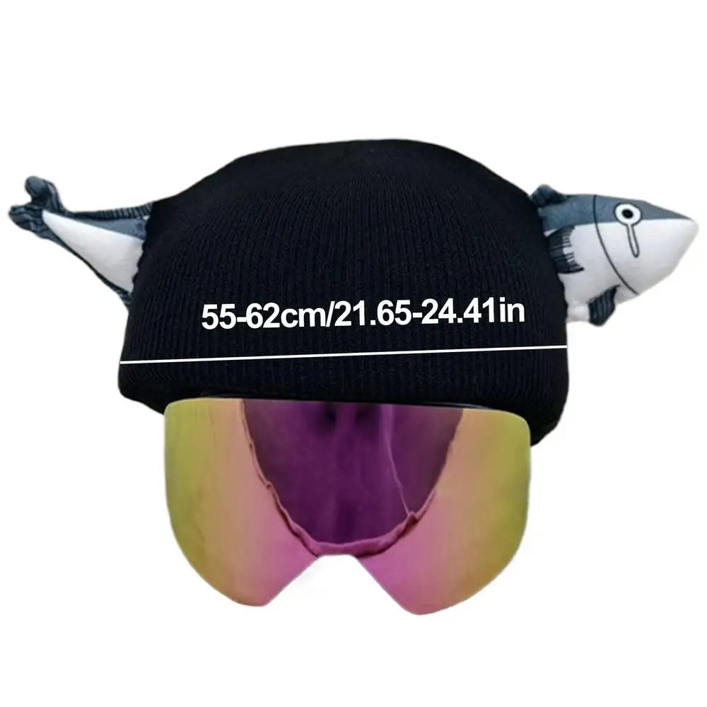 1pcs Kids Knitted Windproof Cartoon Helmet Protection Headgear Cover for Skiing & Snowboarding