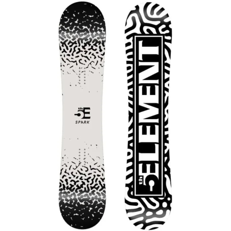 5th Element Spark Beginner Snowboard for Boys-with EZ Rocker and Metal Edges, 110cm