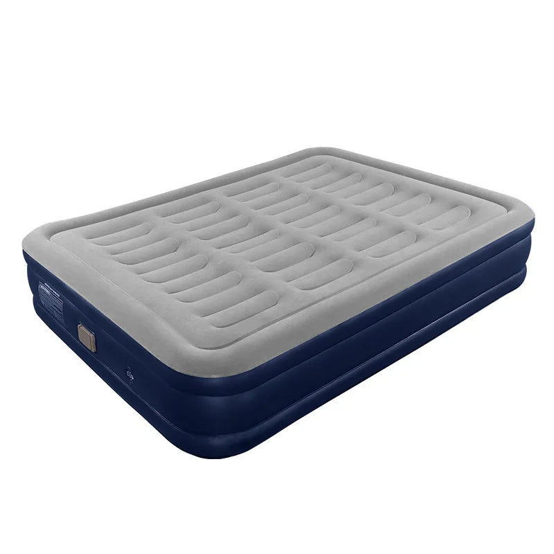 Soft Top Foldable, Inflatable, Thick, Antileak Air Mattress with Electric Air Pump