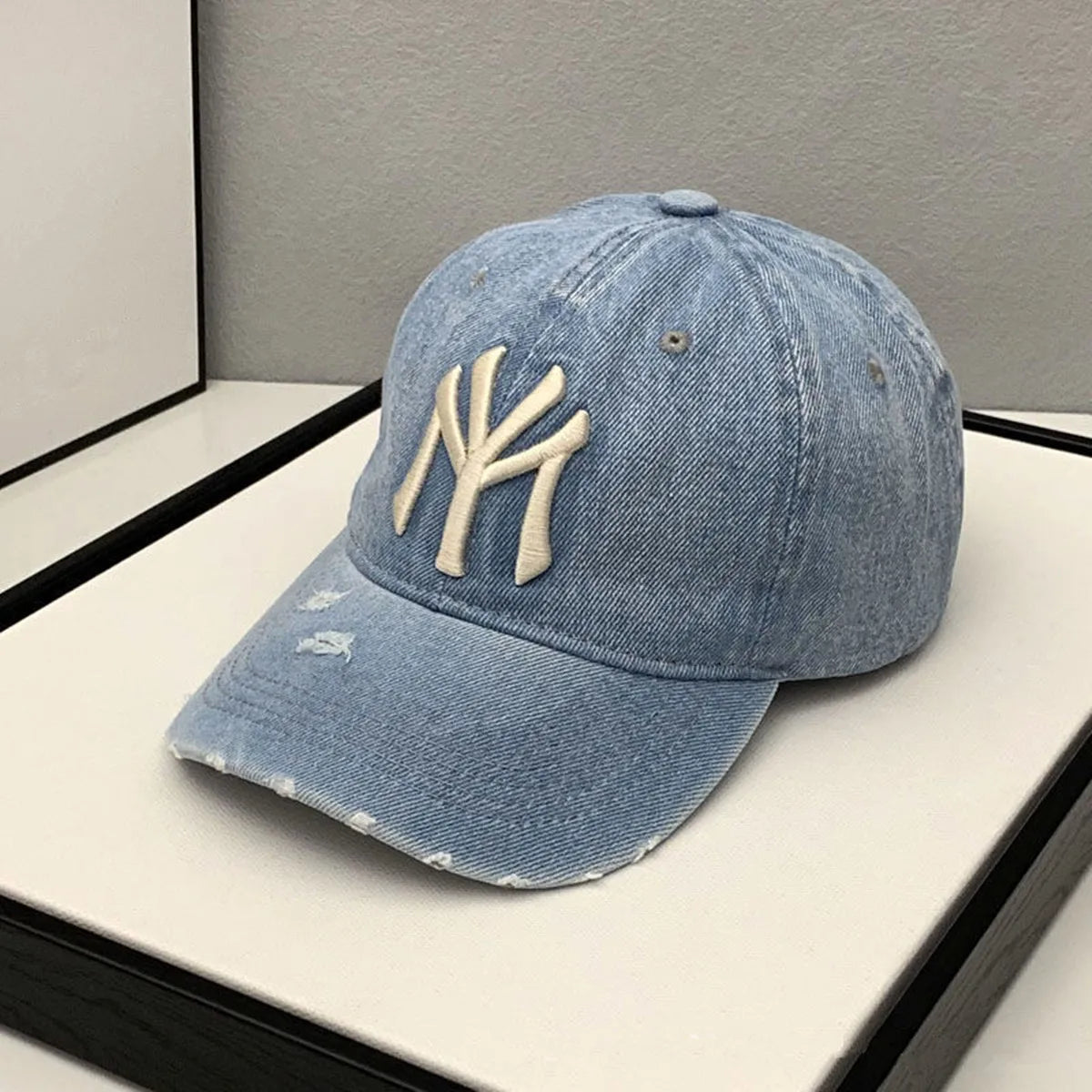 NY Yankees Vintage Embroidered Washed Baseball Cap for Men and Women