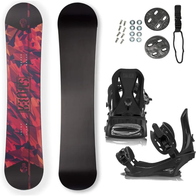 STAUBER Summit Hybrid Profile Twin Directional Snowboard & Binding Package, Size 143